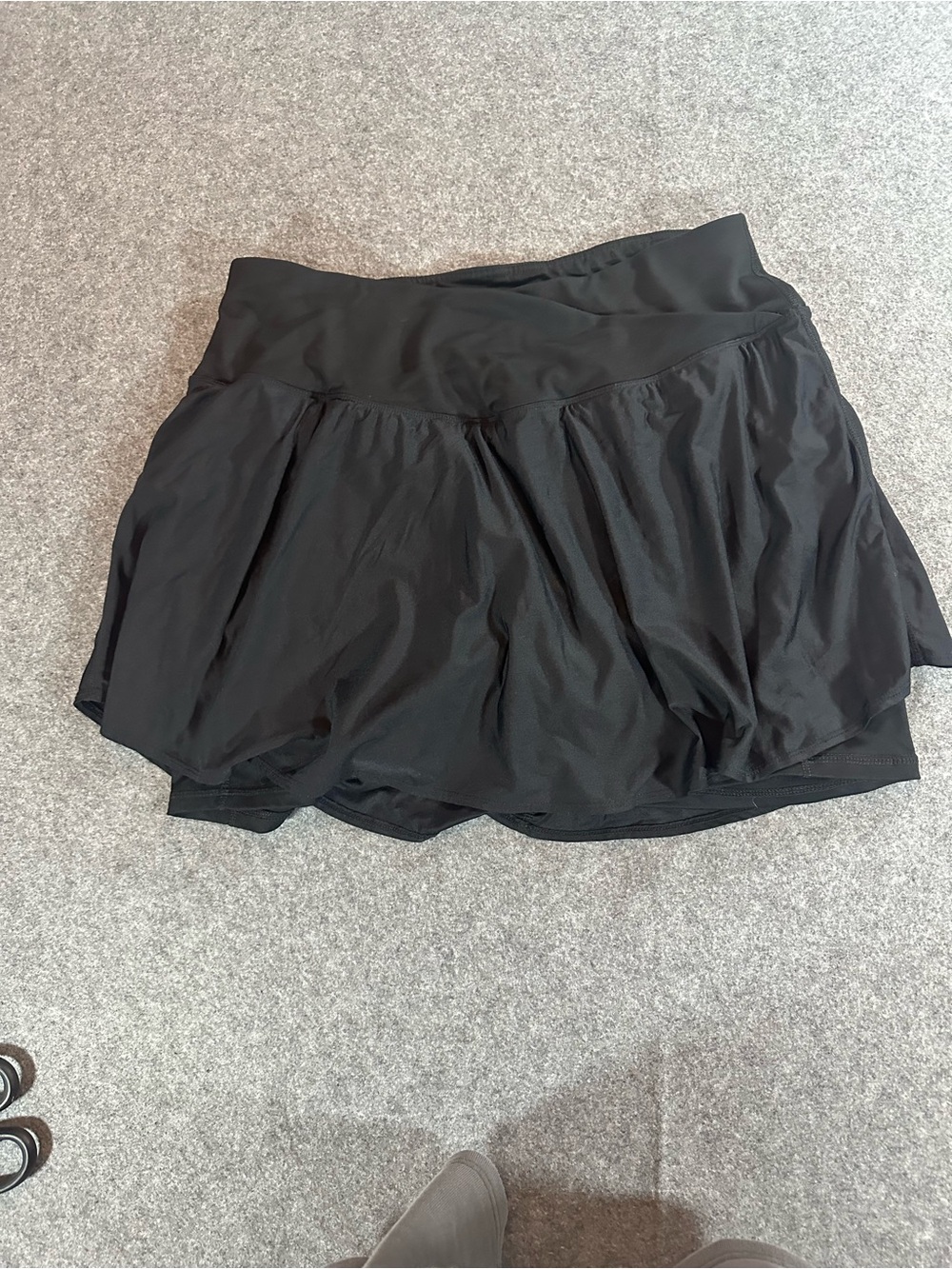 torrid Black Athletic Skort with Built-In Shorts